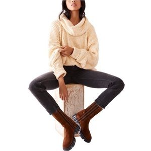 Free People Leo Chunky Knit Tunic Sweater
